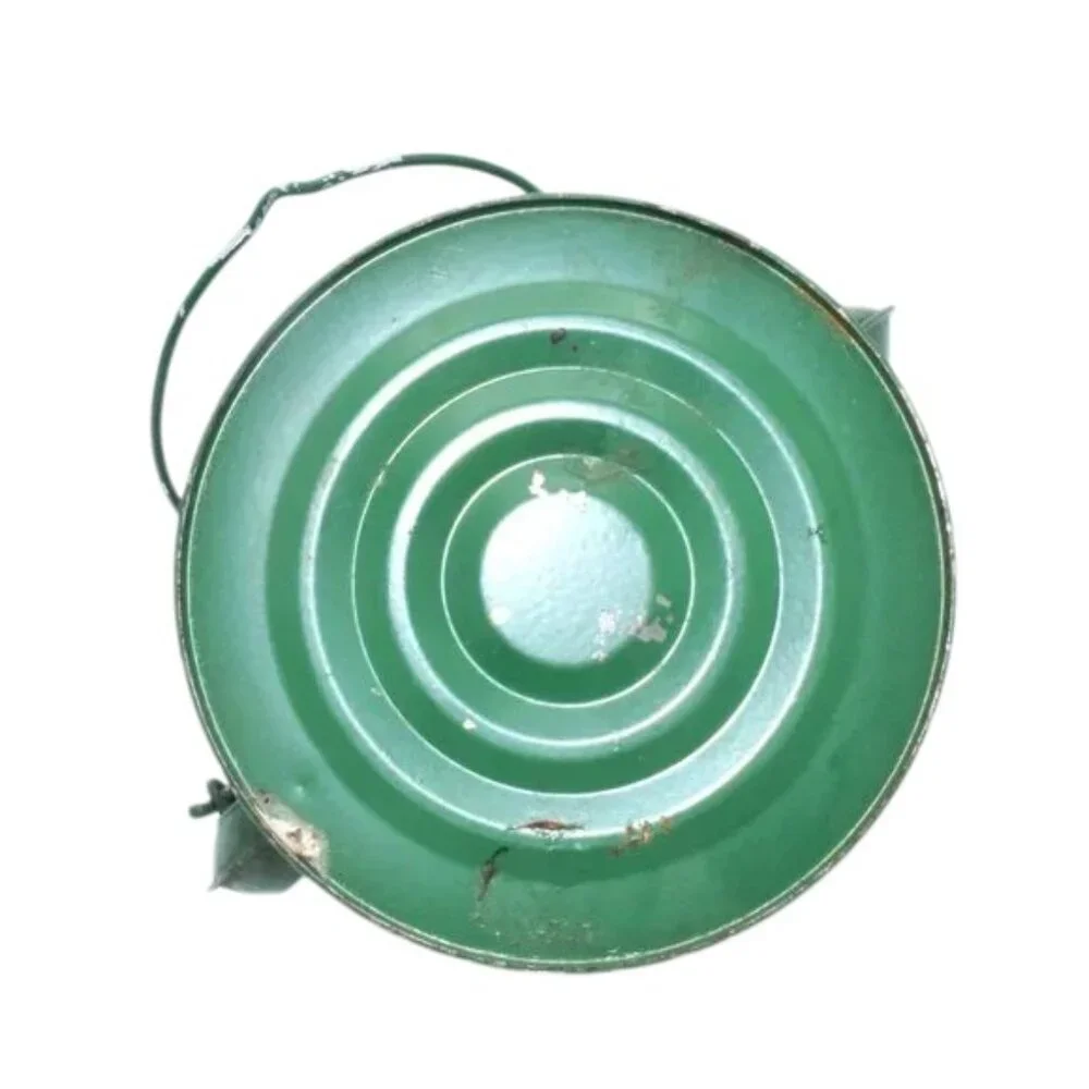 Vintage Small Kerosene Oil Lamp Green Railroad Lantern